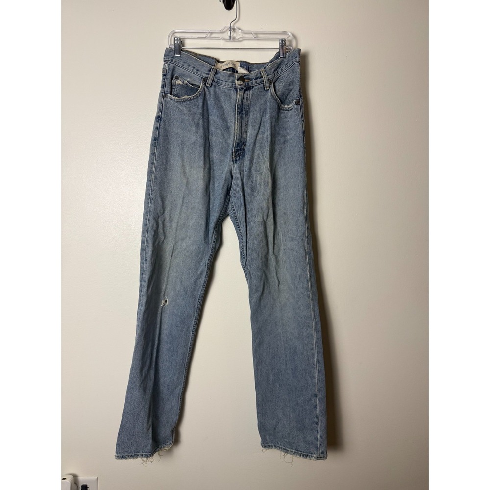 Vintage 1969 GAP Jeans USA Made Mens 33x34 Blue Light Wash 90s Skater Grunge